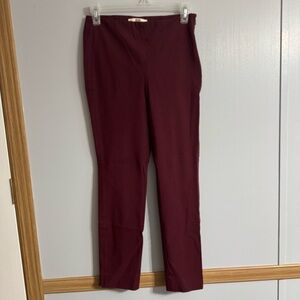 Etcetera Burgandy Maroon Skinny Pants Size 00
